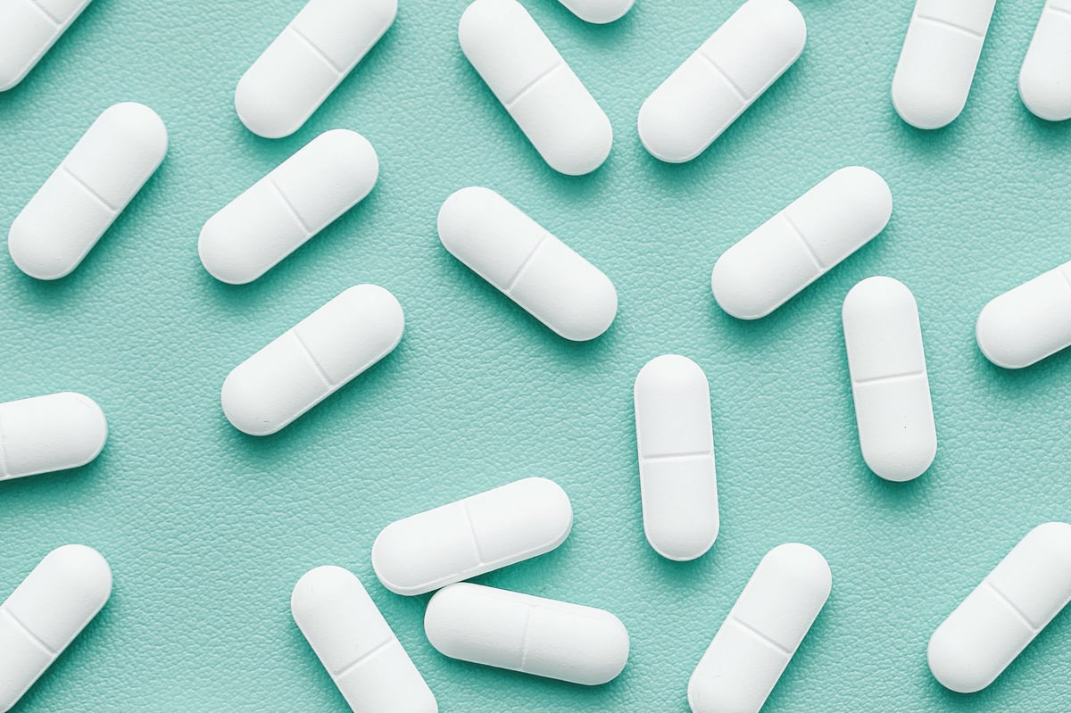 Medication and supplements concept, healthcare treatment and daily dosage